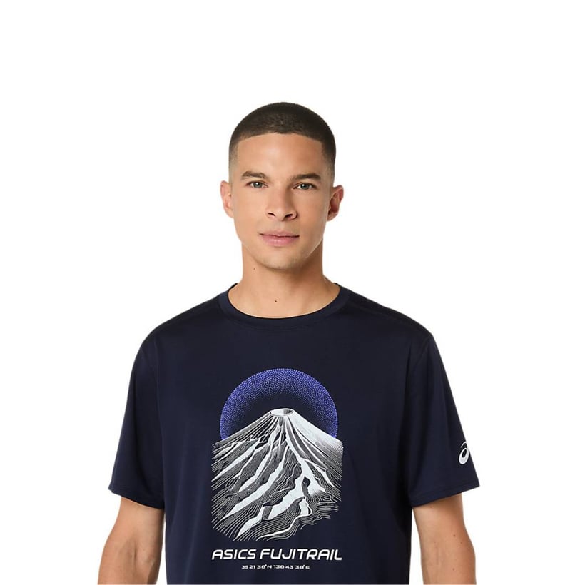 Camiseta Asics Fujitrail SS Negro Morado