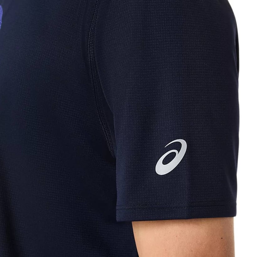 Camiseta Asics Fujitrail SS Negro Morado
