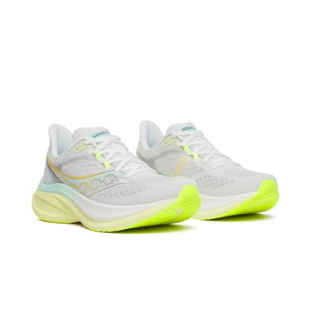 Saucony Endorphin Speed 5 Damen Laufschuh Weiß Gelb SS26