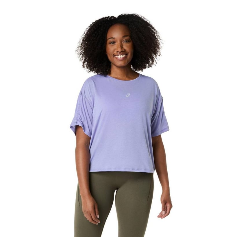 Camiseta Asics Nagino Run Adjustable Morado Mujer