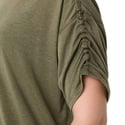 T-shirt Asics Nagino Run Top a manica corta verde da donna