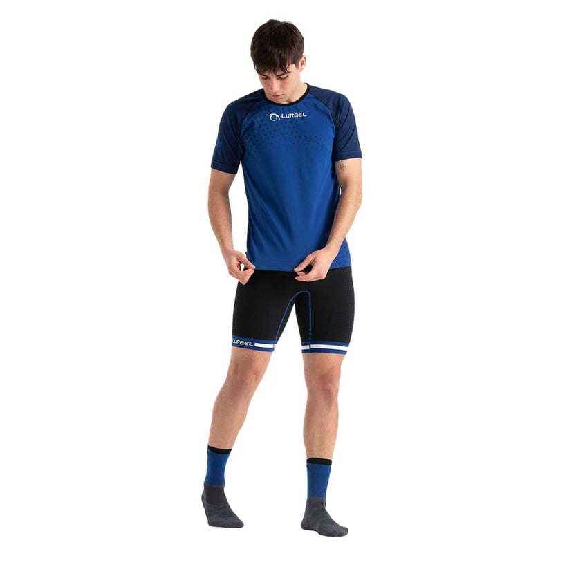 Camiseta Lurbel Spirit Flux Azul Negro Unisex