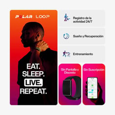 Braccialetto di Attività Polar LOOP Nero 2