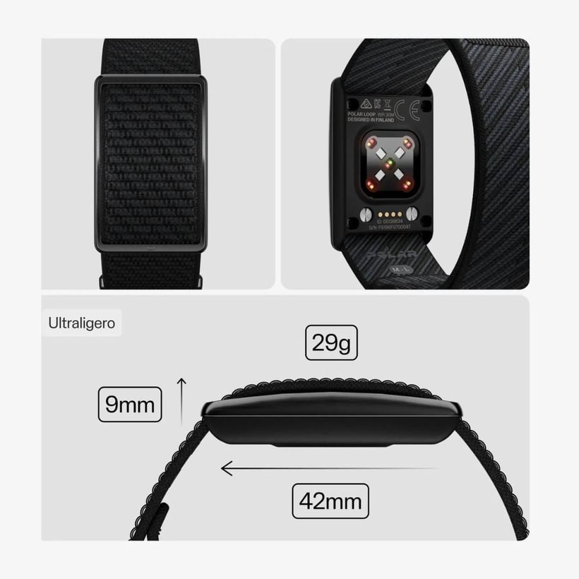 Braccialetto di Attività Polar LOOP Nero