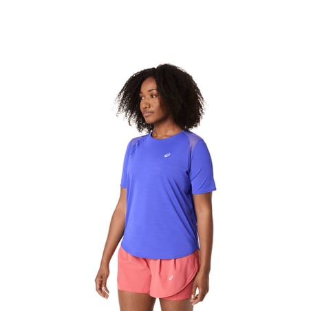 Asics Road Short Sleeve Top Purple Women's