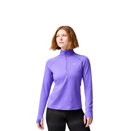 Bluza Brooks Dash 1/2 Zip 3.0 z długim rękawem fioletowa