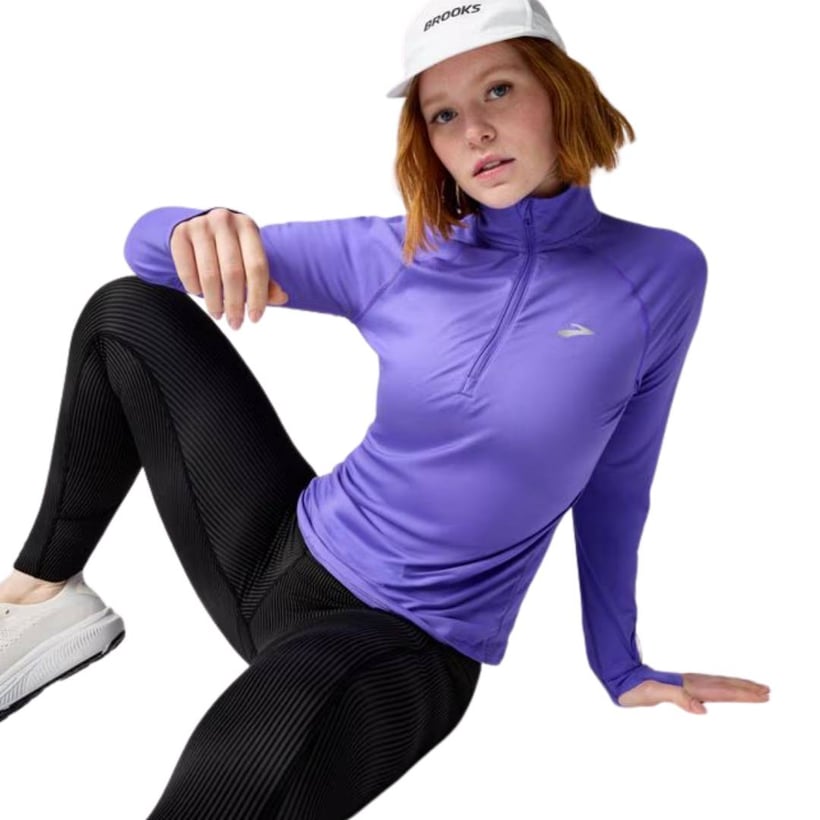 Brooks Dash 1/2 Zip 3.0 Long Sleeve Top Purple