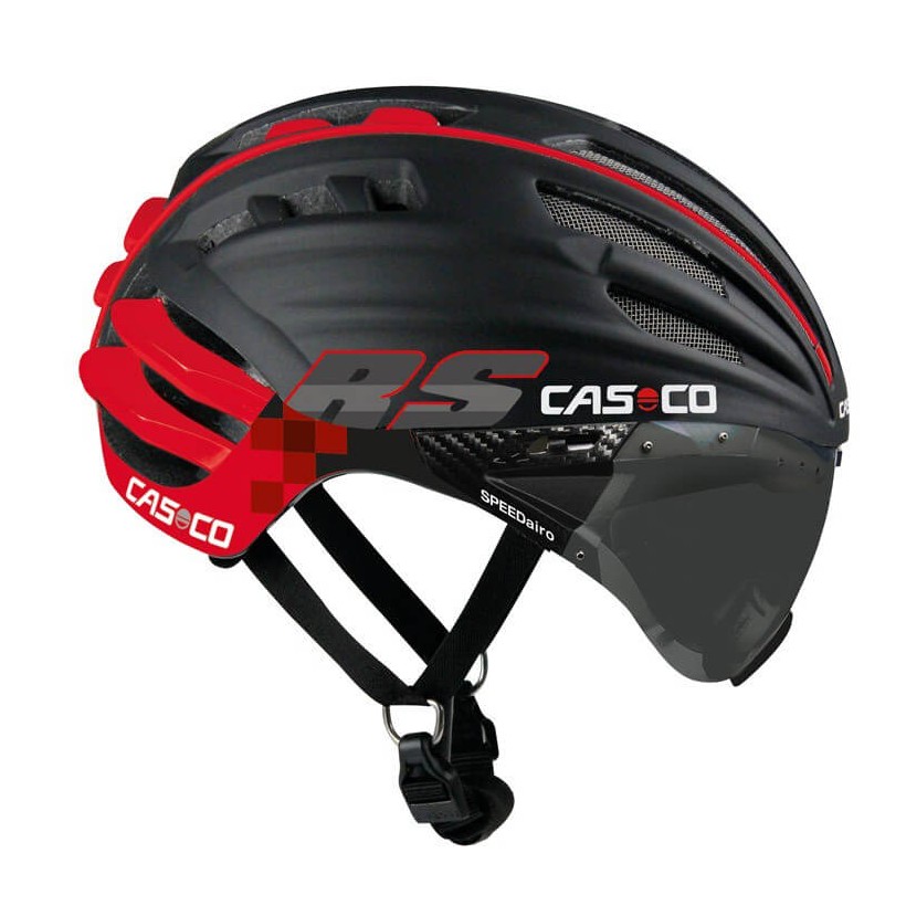 Cas Co Aero Speedairo RS Color Black Red with photochromic visor