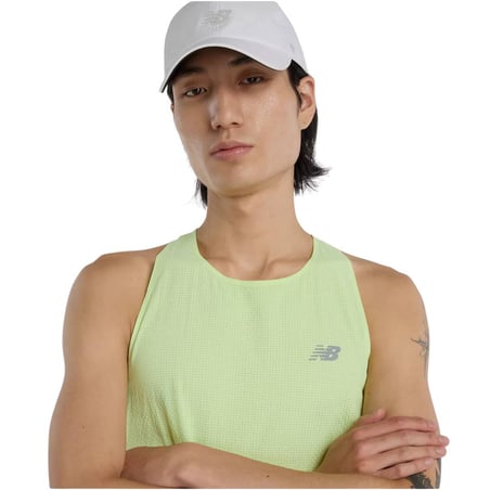 Maillot New Balance Race Day Ultra Light Sans Manches Vert