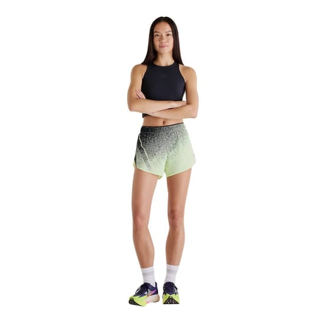 Pantaloncino New Balance Race Day Ultra Light 3" Verde Nero Donna