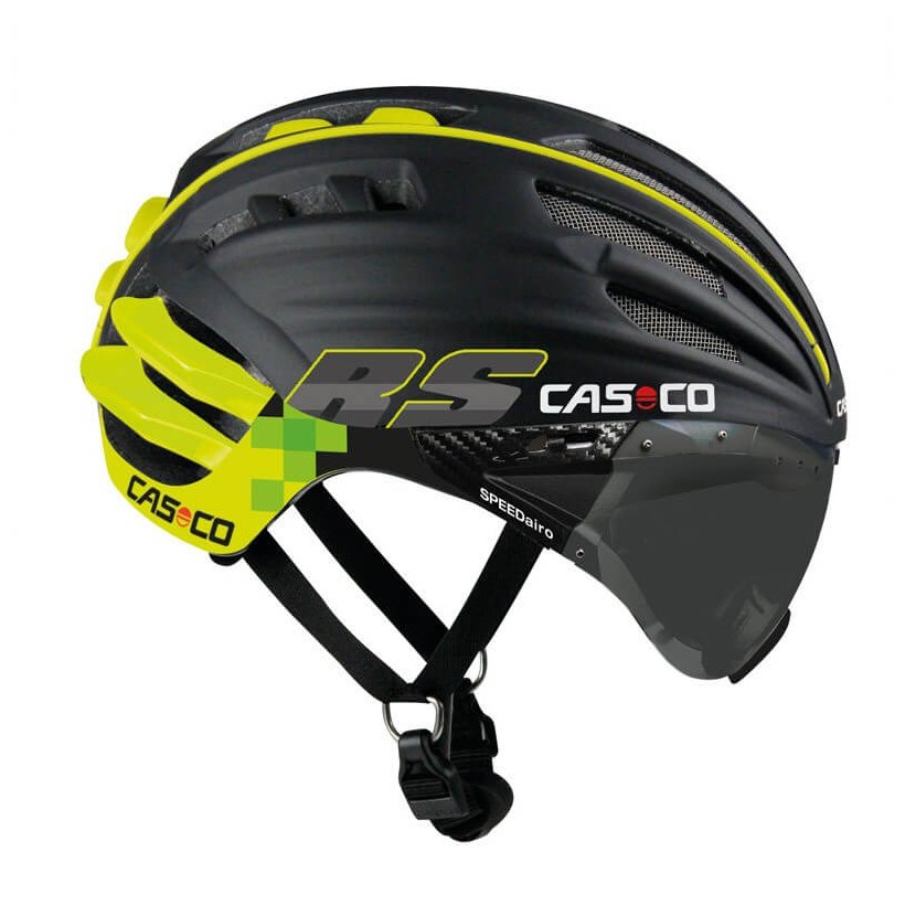 Cas Co Aero Speedairo RS Color Neon Black with photochromic visor