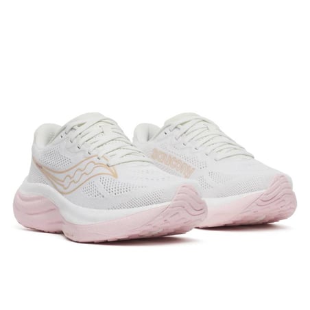Chaussures Saucony Ride 19 Blanc Rose SS26 Femme