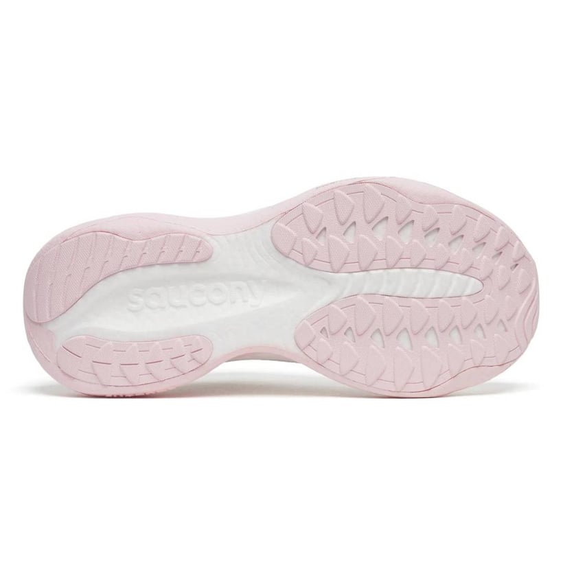 Ténis Saucony Ride 19 Branco Rosa SS26 Mulher
