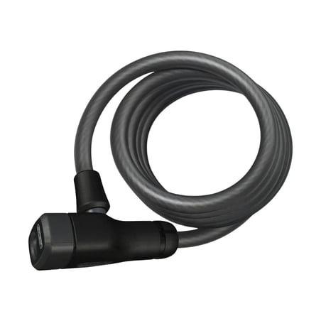 Candado de Cable en Espiral Abus Star 4508K/150 1,5m Llave Negro