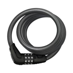 Abus Star 4508C/150 1.5 m Spiral Cable Lock – Black