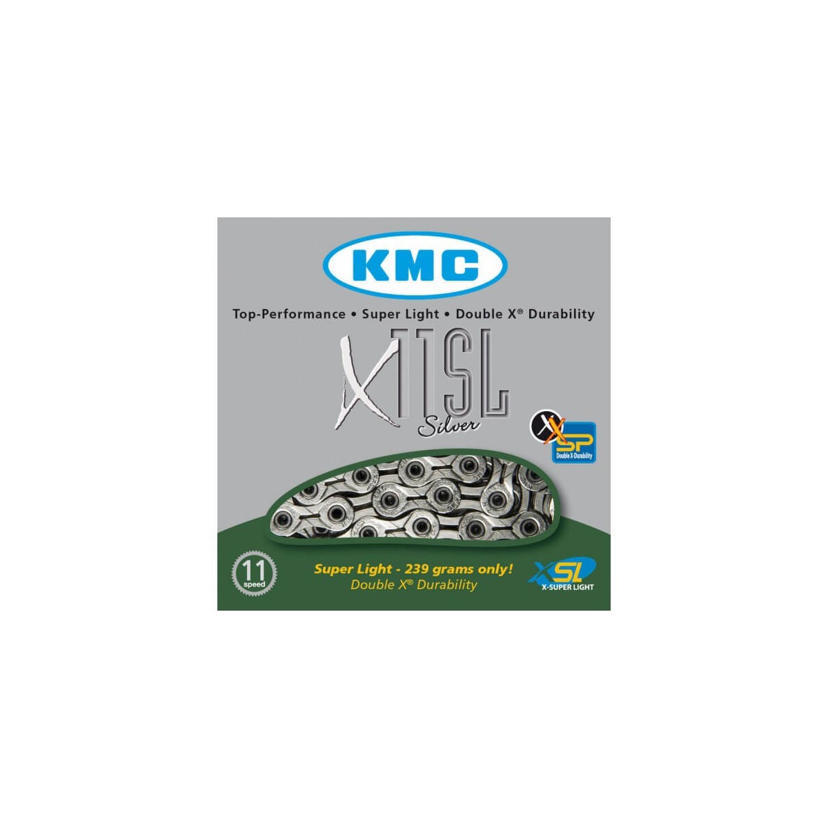 to End günstig Kaufen-Kette KMC X11 SL 11 velocidades Silber. Kette KMC X11 SL 11 velocidades Silber <![CDATA[KMC es sin duda un referente dentro del mundo de las cadenas de ciclismo. Su modelo KMC X11 SL Silver es el modelo más ligero de la gama y el mejor rendimiento posibl