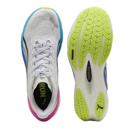 Tênis Puma Deviate NITRO 4 Branco Azul SS26