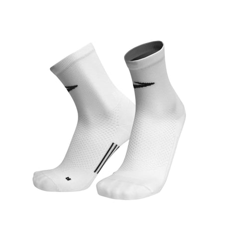 Meias Brooks Elite Branco Preto