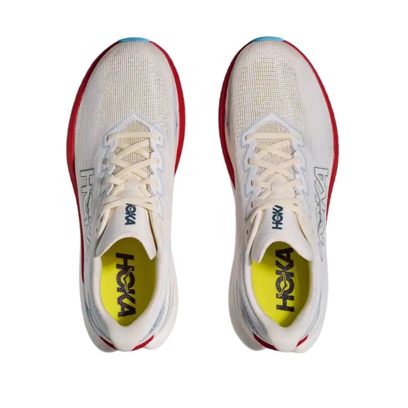 Chaussures Hoka Mach X 3 Blanc Rouge SS26