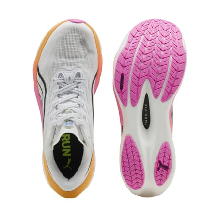 Scarpe Puma Deviate NITRO 4 Bianco Rosa SS26 Donna