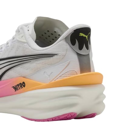 Scarpe Puma Deviate NITRO 4 Bianco Rosa SS26 Donna