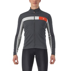 Castelli Mortirolo 6S Jacke Grau Weiß