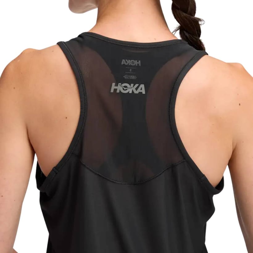 Hoka Airolite 2.0 mouwloos T-shirt zwart dames