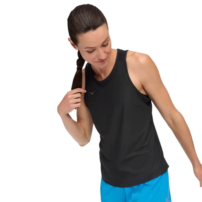 T-shirt Hoka Airolite 2.0 Sans Manches Noir Femme