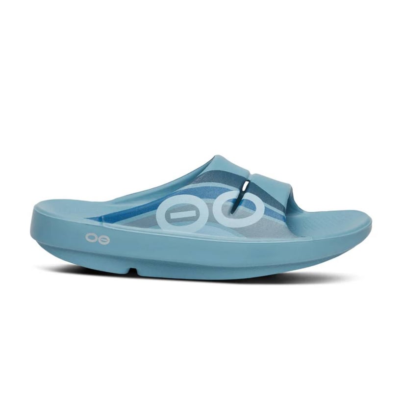 OOfos Recovery Ooahh Sport Sandalen Blau