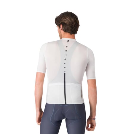 Maglia Castelli Drittone Logo Bianco Nero