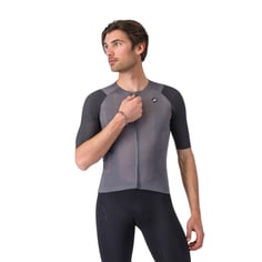 Maglia Castelli Aero Race 8S Grigio Nero