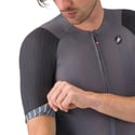 Jersey Castelli Aero Race 8S Szaro-Czarny