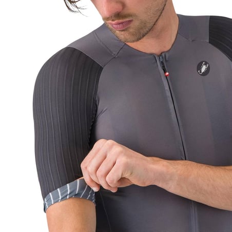 Maillot Castelli Aero Race 8S Gris Noir