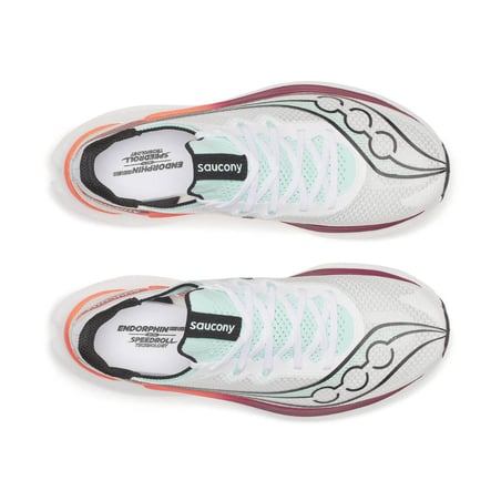 Tênis Saucony Endorphin Pro 5 Branco Vermelho SS26