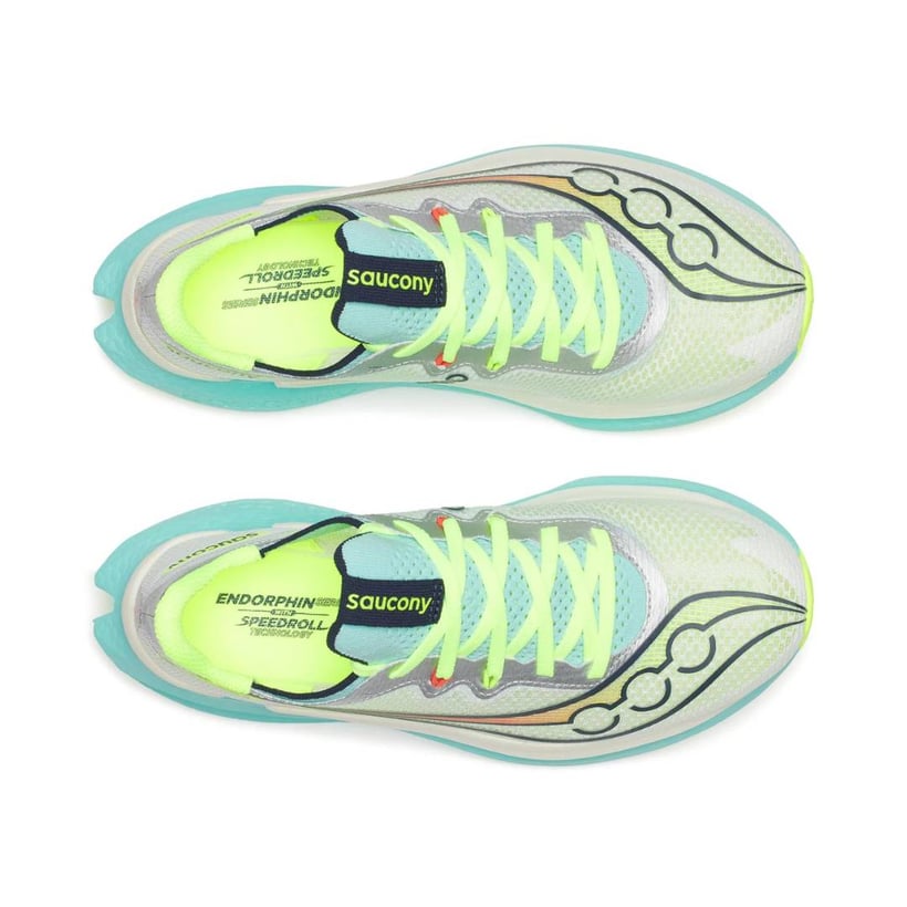 Scarpe Saucony Endorphin Pro 5 Bianco Blu Donna...