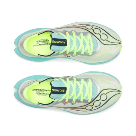 Zapatillas Saucony Endorphin Pro 5 Blanco Azul Mujer SS26