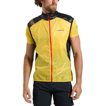 La Sportiva Blizzard Windbreaker Vest Yellow Black
