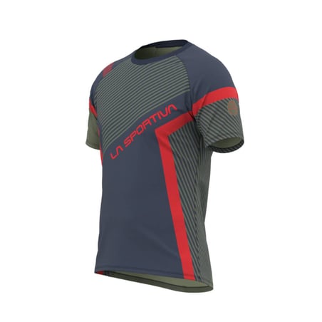 Camiseta La Sportiva Flow Azul Vermelho