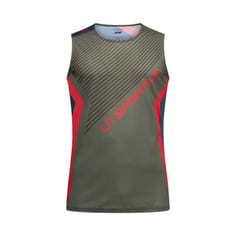 Camiseta La Sportiva Flow Sem Mangas Verde Azul