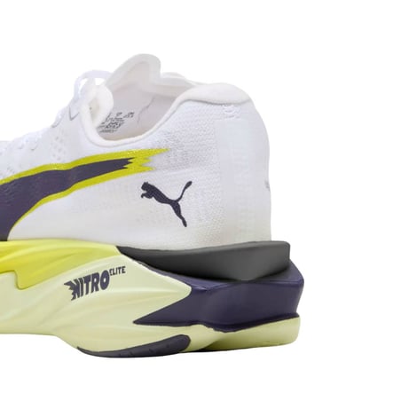 Scarpe Puma Deviate NITRO Elite 4 Bianco Giallo SS26 Donna