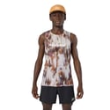 Ärmelloses NNormal Race 02 T-Shirt Braun Weiß