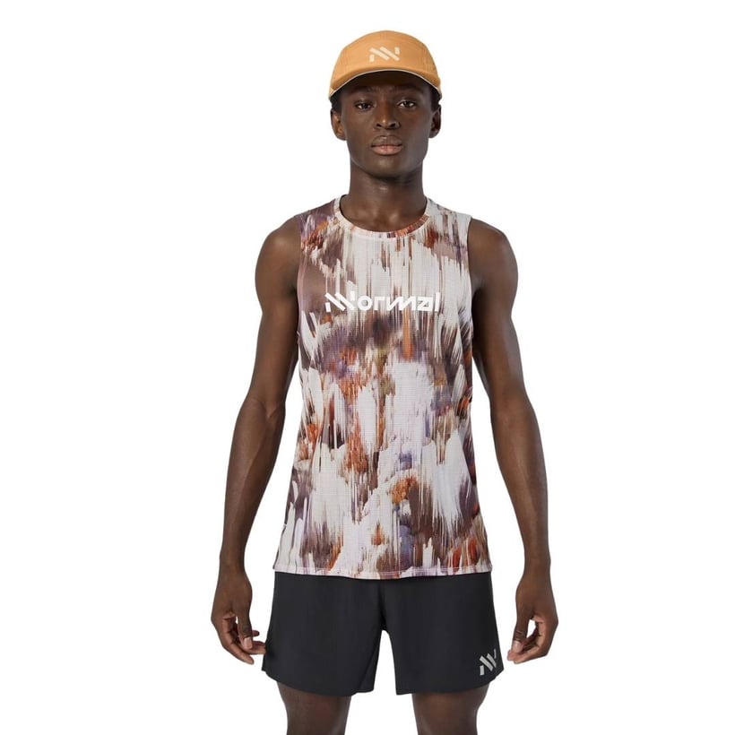 NNormal Race 02 Sleeveless Shirt Brown White