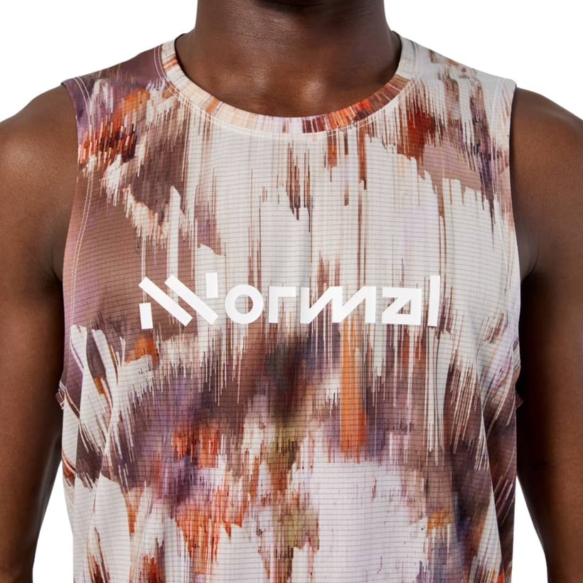 NNormal Race 02 Sleeveless Shirt Brown White