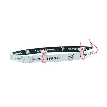 Pas na numer startowy Compressport Race biały