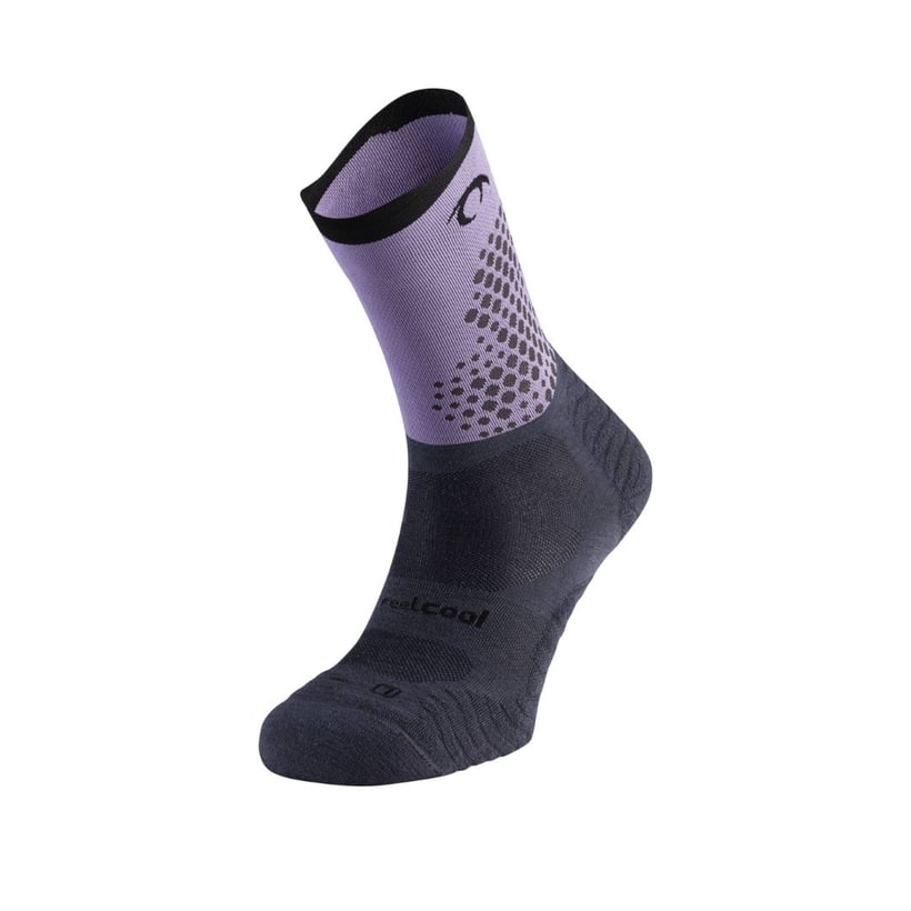Meias Lurbel Rise Flux Five Roxo Preto