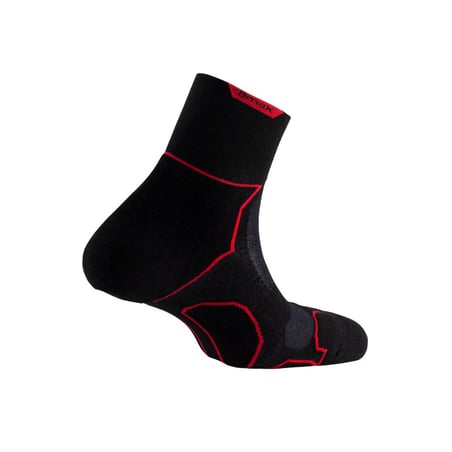 Meias Lurbel Desafío Three Preto Vermelho