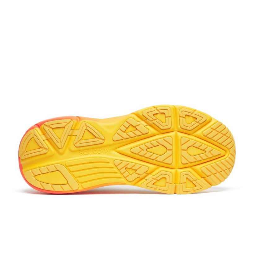 Saucony Guide 19 Laufschuhe Weiß Orange SS26