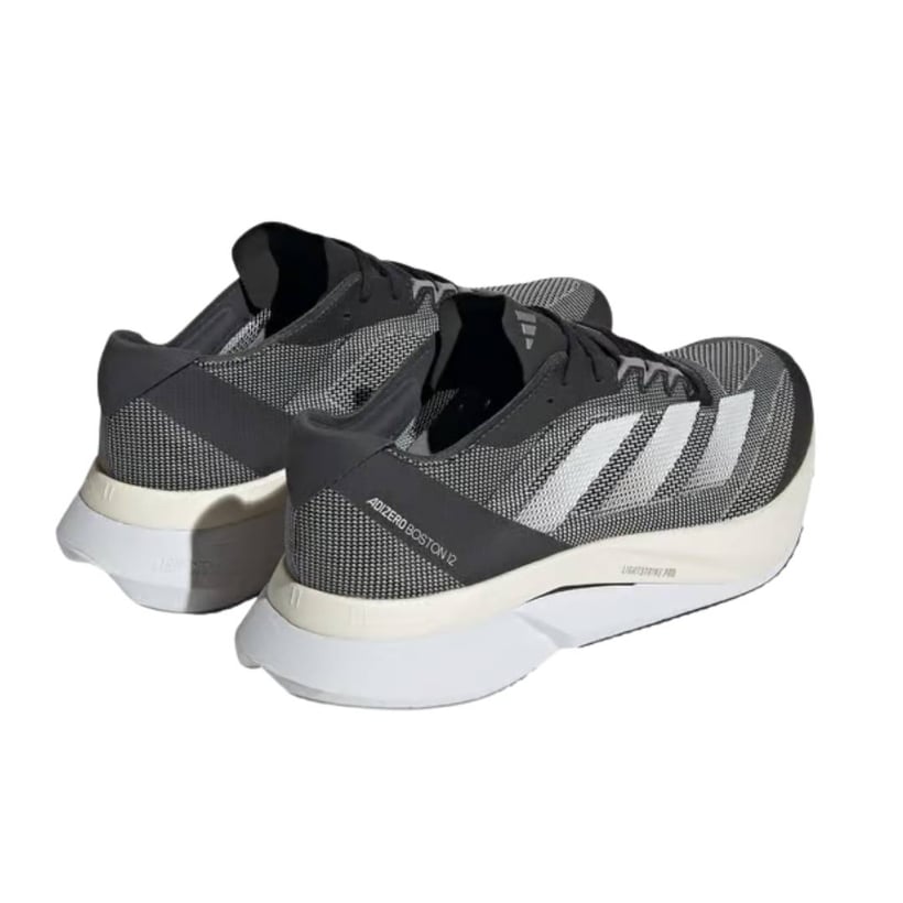 Adidas Adizero Boston 12 Shoes Grey White SS26