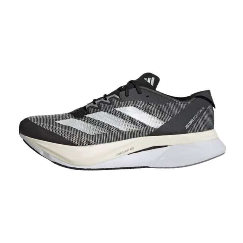 Adidas Adizero Boston 12 Shoes Grey White SS26