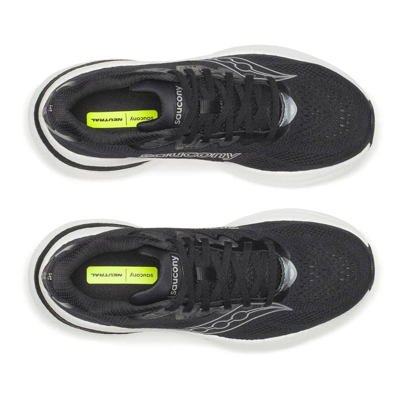 Chaussures Saucony Ride 19 Noir Blanc SS26 Femme